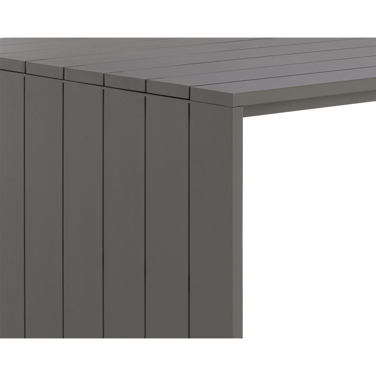 Verin 68 X 40 inch Warm Grey Outdoor Bar Table